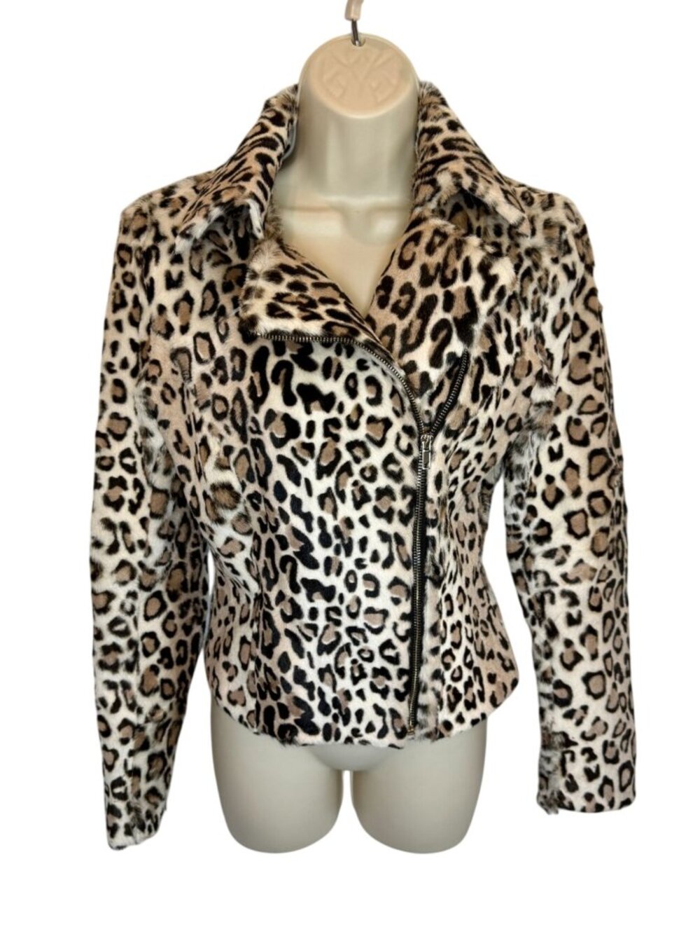 Intermix for AJE Genuine Goat Fur Leopard Print Jacket - XS